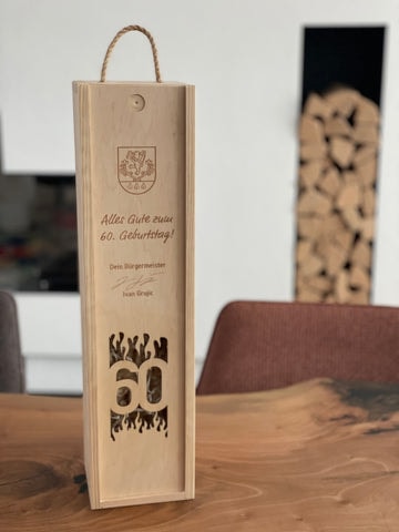 Personalisierte Weinboxen – Geschenk zum Jubiläum